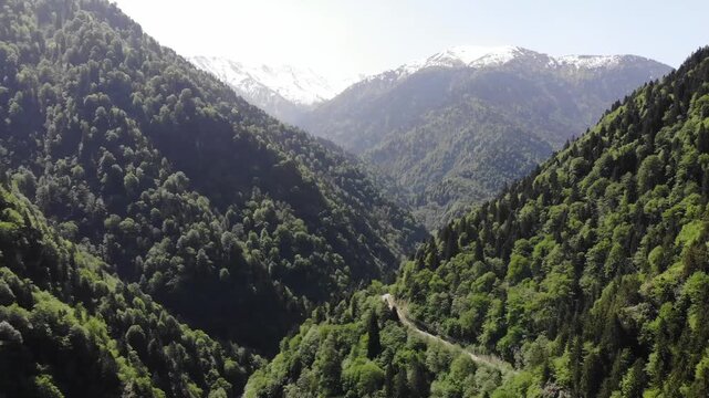 Aerial view of Ka&ccedil;kar Mountains National Park