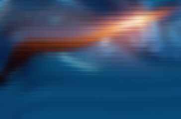 Blue, Orange Abstract Background – Motion Blur Gradient Light Streak Texture Art Design. motion blur background