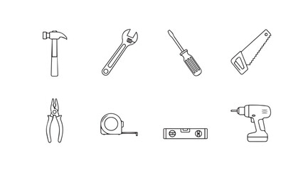 Vector art of tools