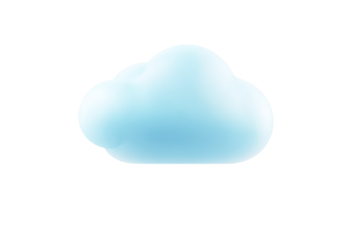 A blue cloud in the sky