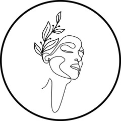 Women Continues Line Art