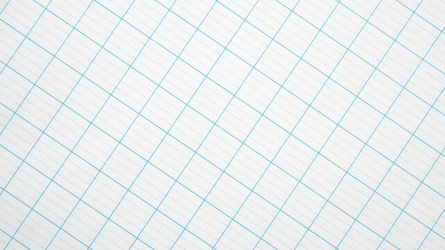 Blank crumpled lined notebook paper texture background stop motion