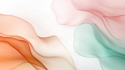 Soft pastel abstract background with fluid shapes and dreamy hues, ideal for modern web and wallpaper design
