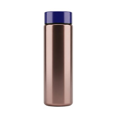 Stylish reusable water bottle for fitness and travel, a sustainable choice for hydration on the go in rose gold and navy blue, promoting wellness and health
