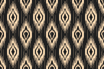 Ethnic seamless ikat pattern fabric design for all types of print textile and background	