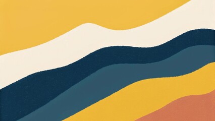 abstract background with wavy lines in orange, yellow and blue colors
