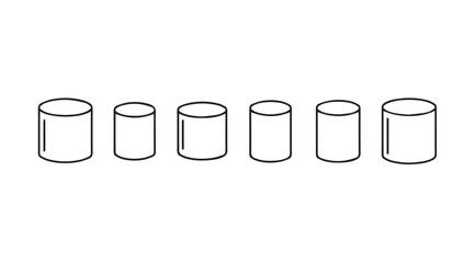 Vector art of cylinders