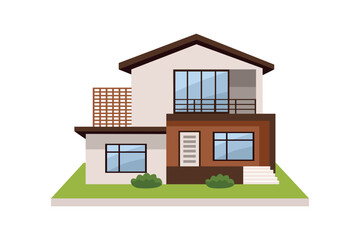 Minimalist Modern House Exterior. Modern House Facade. Modern House Front Design