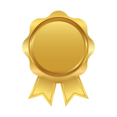 Golden Award Achievement Symbol for Recognition, Success, and Victory
