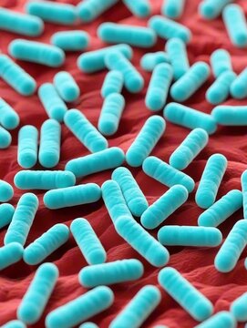 Scientific study of anthrax bacteria showing rod-shaped Bacillus anthracis under magnification