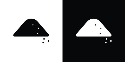Mound icon illustration element design. black glyph icons © Ranveer