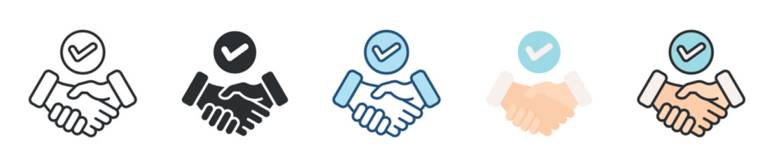 Trust Icon Set Multiple Style Collection