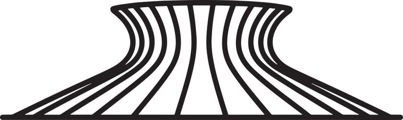 Architecture Silhouette Modern Building Outline Urban Structure Exterior Design Icon