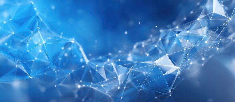 Stunning blue network background for modern technology, science, and digital innovation projects, perfect for futuristic designs and presentations