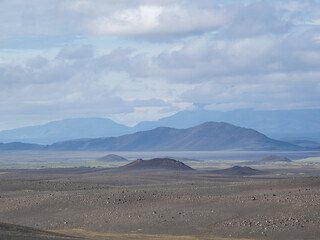 lava fields and volcanism in Iceland
