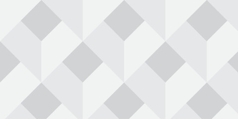 Abstract white geometric cube wall creative concept triangle overlap square technology background. vector digital cubes fabric and wallpaper grid block texture background.	
