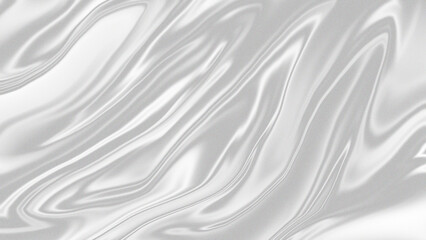 Abstract flowing silver liquid texture with elegant, smooth, and wavy patterns, creating a luxurious and modern background.