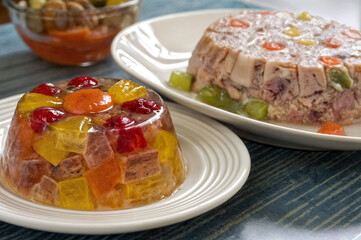 meat and vegetable jelly