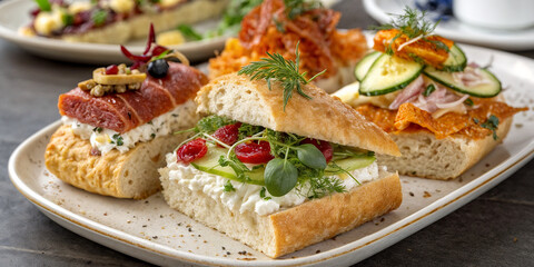 Beautiful sandwich decorations