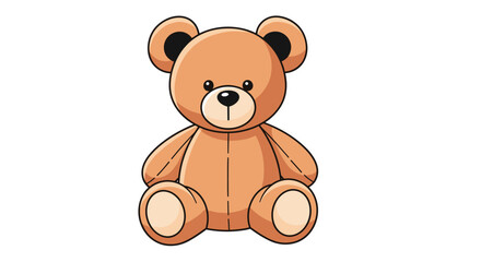 A cuddly brown teddy bear sits patiently waiting for a warm hug and playtime adventures.