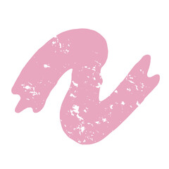 A pink zigzag wave with speckled edges, embodying movement and dynamic energy for modern project