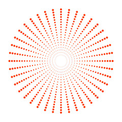 Orange Circular Shape with Rough Pixelated Outline on White Background Keywords: orange, circle, abstract, shape, geometric isolated on a transparent background