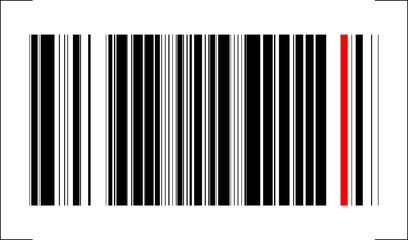 Barcode isolated. Code stripes sticker, Barcode labels. Simple fake bar code, Bar code for web design, Barcode product distribution icon