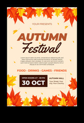 Autumn Special Sale Social Media Banner Template &ndash; Seasonal Discount Promotion Design