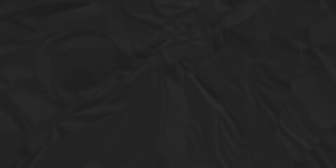 Black crumpled paper background texture pattern overlay. crinkled wrapper rumple wrinkled high resolution arts craft and Seamless black crumpled paper.	
