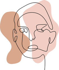 Women Continous  Line Art