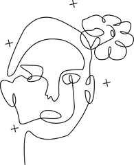 Women Continous  Line Art