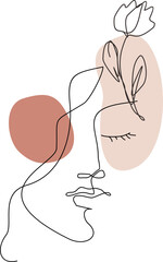Women Continous  Line Art