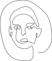 Women Continous  Line Art