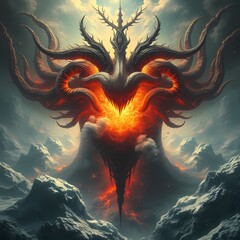 The Chaos-Heart DETONATING, pumping oceans of raw creation that solidify into fractal continents birthing paradoxical lifeforms. Primordial Annihilation Saga