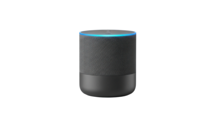 Smart home assistant device isolated PNG with Transparent Background