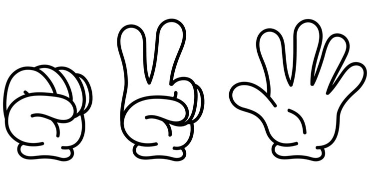 グーチョキパーのイラストセット