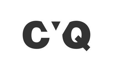 CYQ logo design. Initial letter C Y Q bold font style for tech startups, consulting, corporate branding. Creative company name, headlines typography identity, trendy logotype.