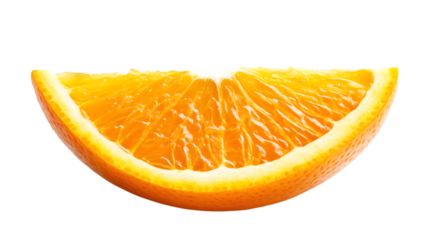 Orange slice,isolated on white background.