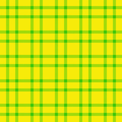 Vibrant, eyecatching tartan pattern. Yellow and green hues evoke summer and freshness. Ideal for textiles, backgrounds, or playful design projects. Cheerful and modern.