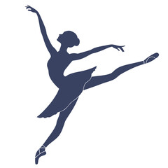 Silhouette of a ballet dancer in a graceful pose vector 1 ©  MST RABEYA  BEGUM
