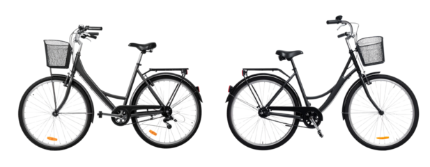 Set of Urban Bicycle with Basket