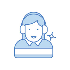 Virtual Assistant Duo Tone Color Icon