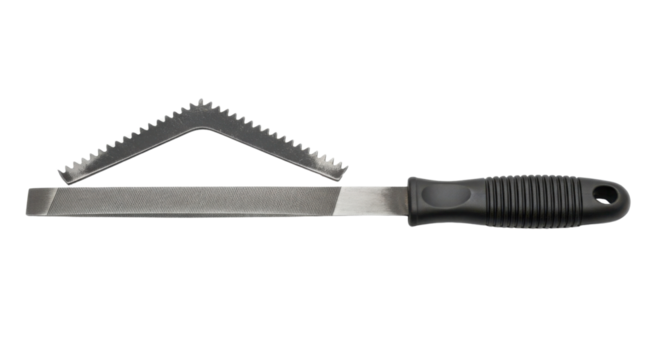 Flat file and toothed file tools isolated PNG with Transparent Background - Powered by Adobe