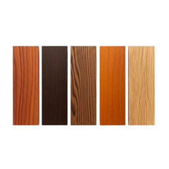Wood Texture Showcase A Beautiful Collection of Dark Light and Medium Wooden Finishes for on transparent background