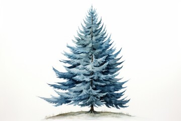 Fototapeta premium Tree spruce plant white.