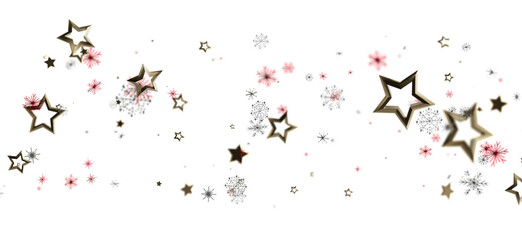 Beautiful star and snowflake elements are perfect for holiday decorations, celebration concepts, party designs or winter themes.