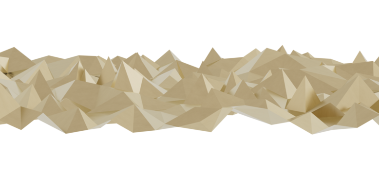 Modern abstract background featuring a beige polygonal landscape. Ideal for website banners, presentations, and design projects.  Clean, minimalist style.