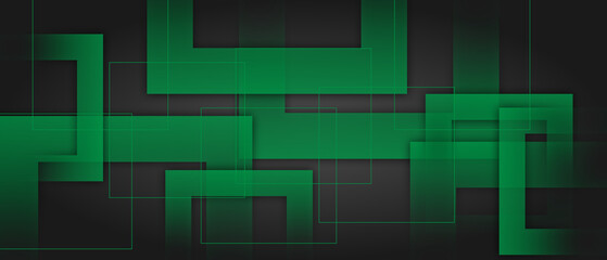 Abstract modern green geometric background
