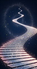 The Stairway That Chases Clouds and Sunlight