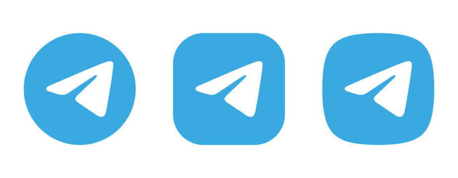 telegram social media icon logo blue color